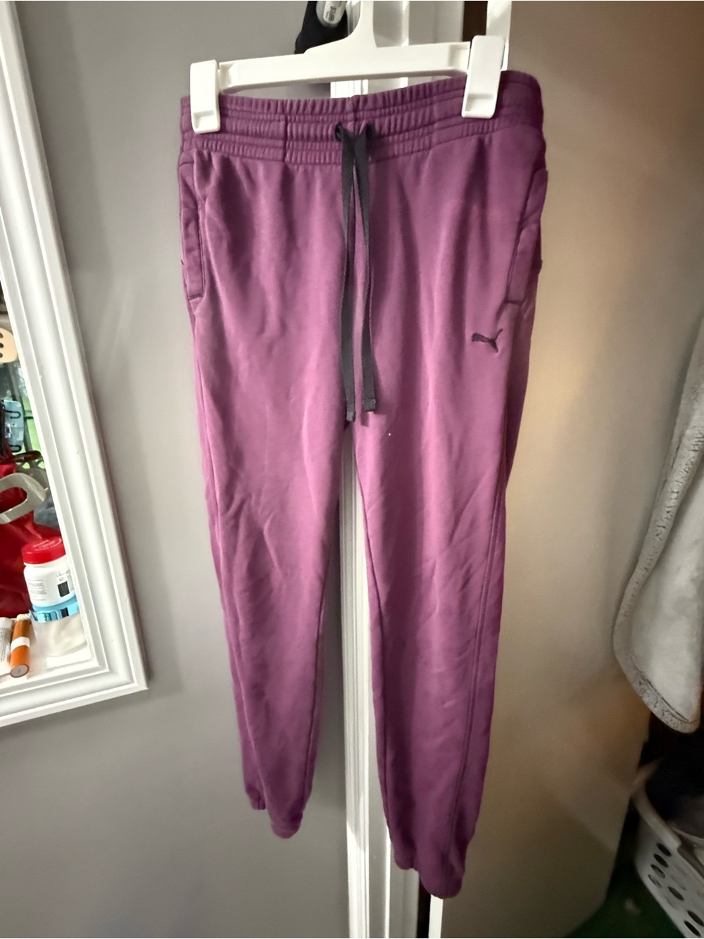 Puma Purple Drawstring Joggers